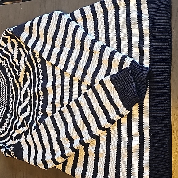 Talbots XL black & white sweater (JM) - Picture 2 of 3